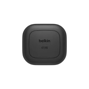 نمای روبه‌رو شارژر دیواری Belkin BoostCharge 45W مشکی